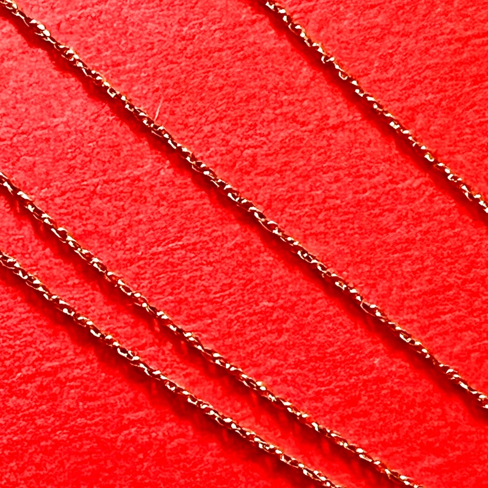 10K Yellow Gold Chain Necklace-17” - Picture 6 of 12